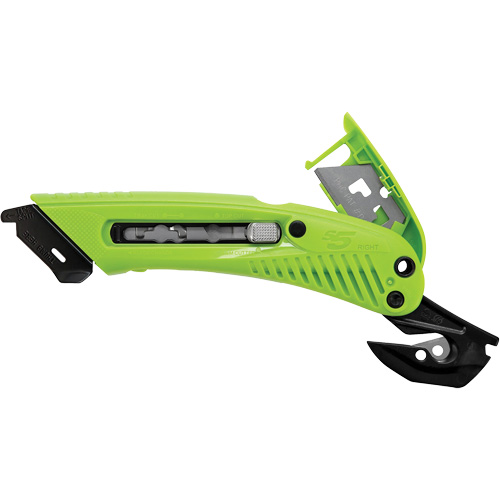 S5L™ Guarded 3-in-1 Safety Knife, Right-Handed, Carbon Steel, Plastic Handle