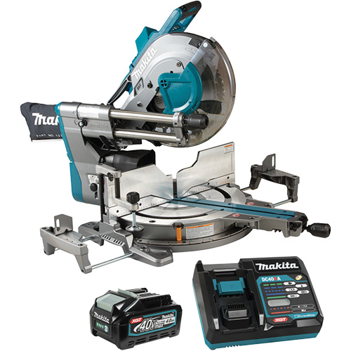 Max XGT Brushless Dual Compound Mitre Saw with AWS Kit