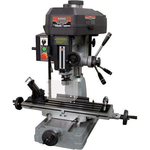 Milling Drilling Machine with Forward/Reverse, 12 Speeds, 1-1/4" Drilling Capacity