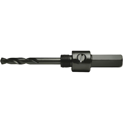 Round Shank Hole Saw Mandrel, 9/16" - 1-3/16", 3/8" Shank