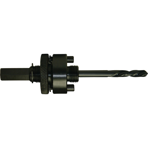 Round Shank Hole Saw Mandrel, 1-1/4" - 6", 3/8" Shank