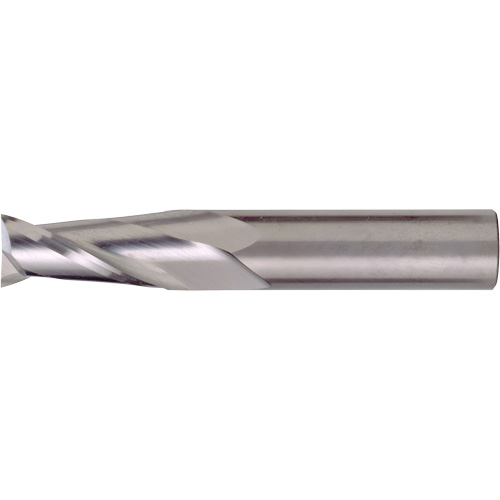 Square End Single End General Purpose End Mill, 1/4" Dia., 4" L, 2 Flutes, 1/4" Shank, Carbide