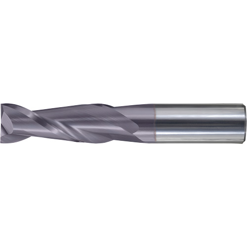 Square End Single End General Purpose End Mill, 1/8" Dia., 1.5" L, 2 Flutes, 1/8" Shank, Carbide