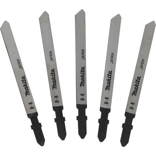 Jig Saw Blade, High-Carbon Steel, T-Shank, 4" L, 6 TPI