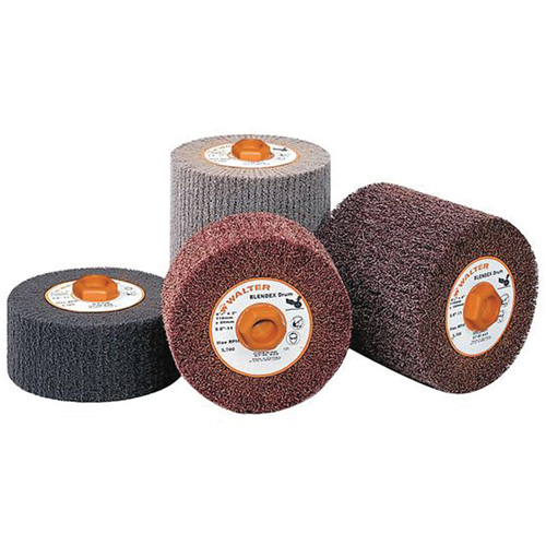 Blendex™ Surface Conditioning Drum, 4-1/2" Dia. x 2" W, 5/8"-11 Arbor, Coarse Grit
