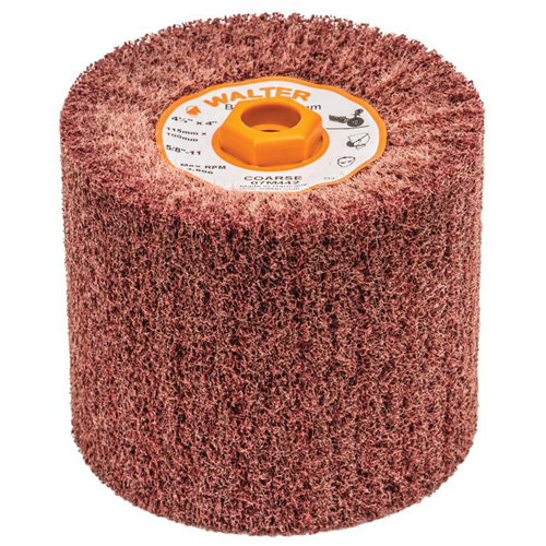 Blendex™ Surface Conditioning Drum, 4-1/2" Dia. x 4" W, 5/8"-11 Arbor, Coarse Grit