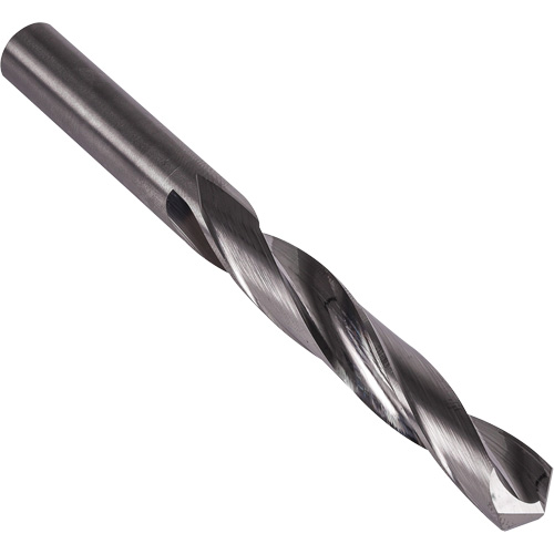 Jobber Drill Bit, Carbide, 3/8", 4-1/4" L, 2-3/4" Flute, 118° Point Angle