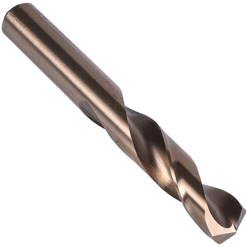 Stub Length Drill Bit, 17/64", High Speed Cobalt, 1-7/16" Flute, 135° Point