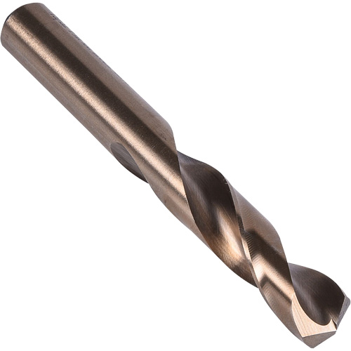 Stub Length Drill Bit, X, High Speed Cobalt, 1-15/16" Flute, 135° Point