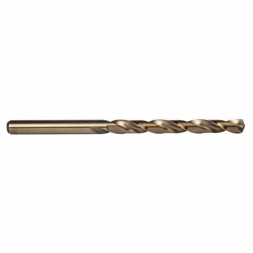 Heavy-Duty Taper Length Drill Bit, 3/16", High Speed Cobalt, 3-3/8" Flute, 135° Point