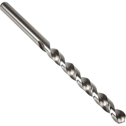 High Helix Taper Length Drill Bit, 13/64", High Speed Steel, 3-5/8" Flute, 118° Point
