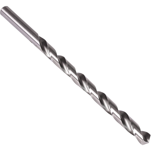 Extra Length Drill Bit, 3/8", High Speed Steel, 6" Flute, 118° Point