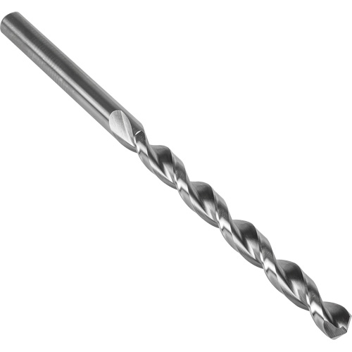 Parabolic Flute Taper Length Drill Bit, #30, High Speed Steel, 3" Flute, 135° Point