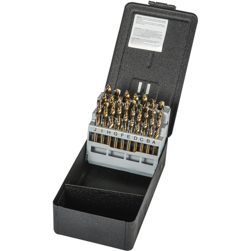 Heavy-duty Screw Machine Drill Bit Set, 26 Pieces, High Speed Cobalt