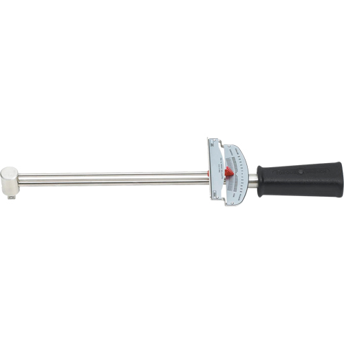 Beam Torque Wrench, Click, 1/4" Square Drive, 0 - 80 in-lbs.