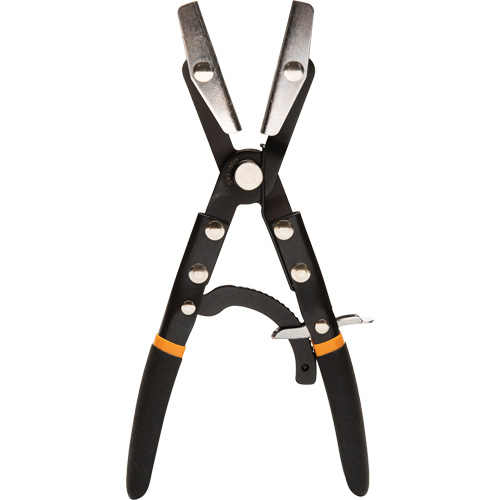 Hose Pinch Off Pliers, 10" Overall Length, 1" Jaw Opening, Alloy Steel