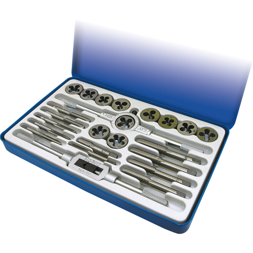 Metric Alloy Tap and Die Set, 24 Pieces