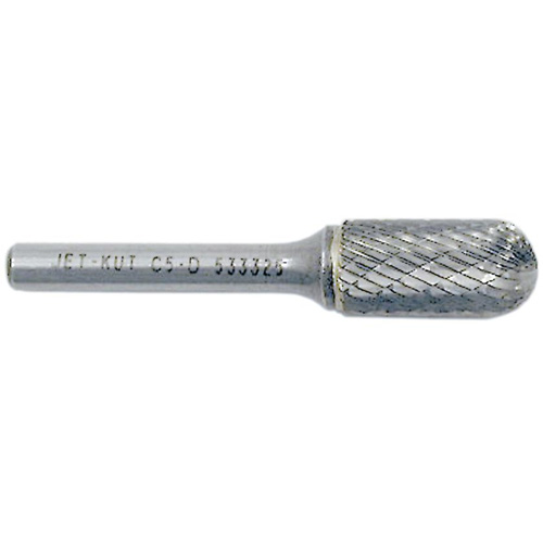 JET-KUT Round Nose Shape Burr, 1/2" Dia., 1" Depth of Cut