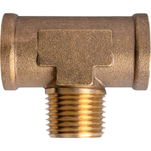 Branch Tees Extruded Male On Branch, Brass, 1/2"