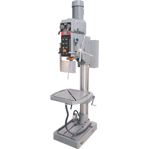 Variable Speed Gearhead Drill Presses, 5/8" Chuck, 2 Speed(s), 22" W x 22" L, #4 Morse