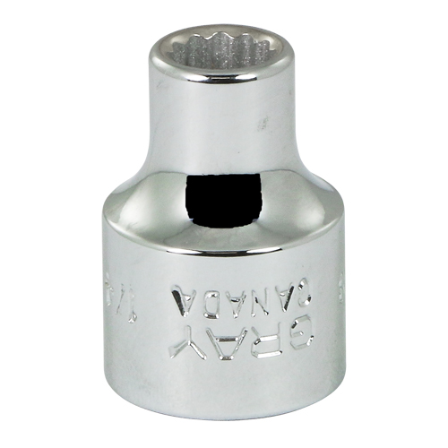 Socket, 9/16", 3/8" Drive, 12 Points