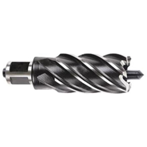 Weldon Shank Annular Cutter, 1-1/8" Diameter, High Speed Steel, 2" Depth of Cut, 3/4" Shank