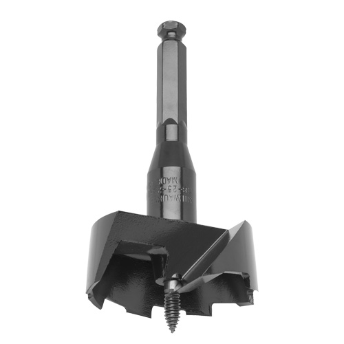 Standard Self-Feed Drill Bit, 2-9/16", 3-5/8" Length, 7/16" Hex Shank