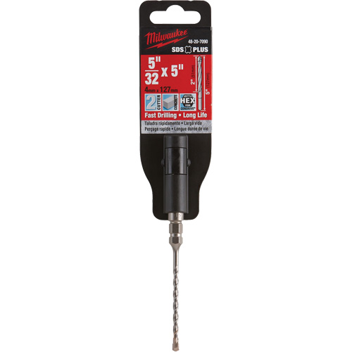 SDS Bit with 1/4" Hex, 5/32", SDS-Plus Shank, Carbide
