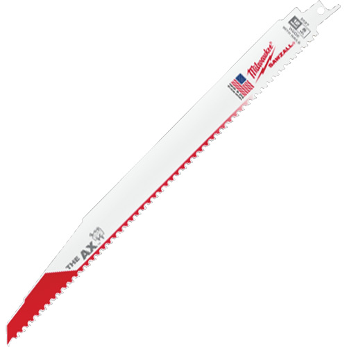 Ax™ Sawzall® Reciprocating Saw Blade, Bi-Metal, 5 TPI, 12" L x 1" W