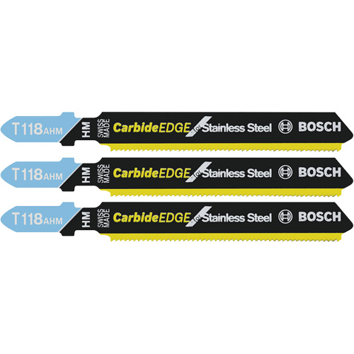 Jig Saw Blades Expert for All Purpose, Carbide, T-Shank, 3-1/4" L