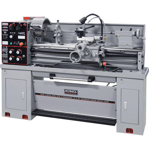 Gearhead Metal Lathes, 75" L x 32" W x 53" H