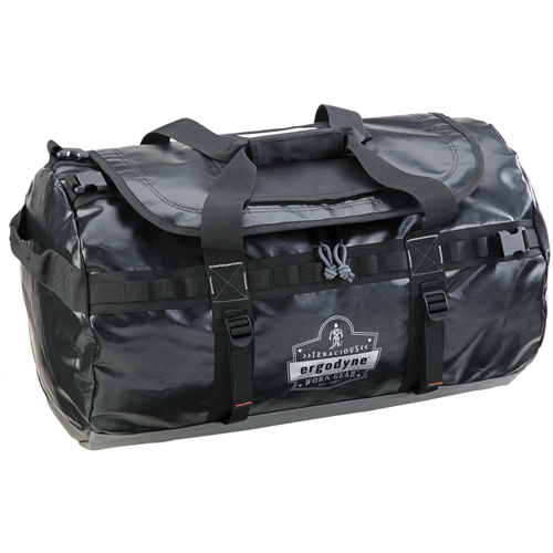 Water Resistant Duffel Bags, Vinyl, 1 Pockets, Black