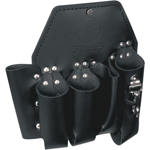 Tool Pouch, Multiple Tool Holder, Leather, 5 Pockets