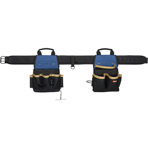 20 Pocket Tool Belt Combo, Polyester, Black