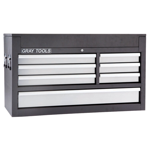 Top Chest - 7 Drawers, 41-1/2" W, 7 Drawers, Black