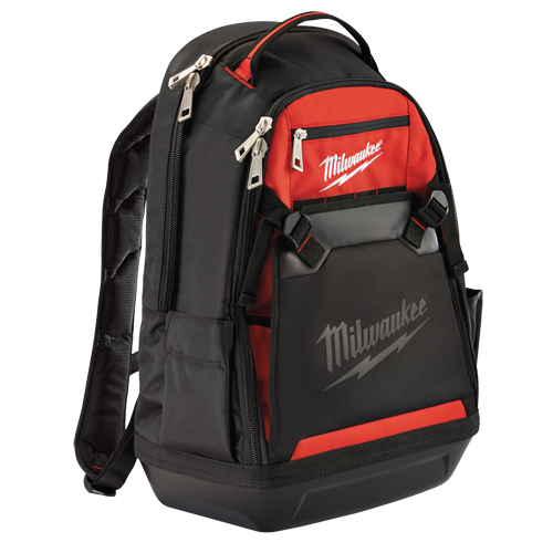 Jobsite Backpack, 20" L x 16" W, Black, Ballistic