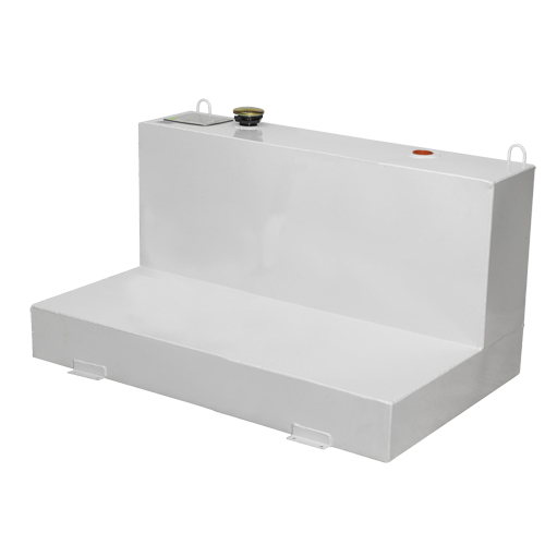 Steel Fuel Transfer Tank, Steel, 100 Gal. Capacity, White
