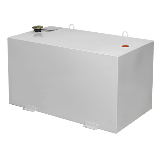 Steel Fuel Transfer Tank, Steel, 100 Gal. Capacity, White