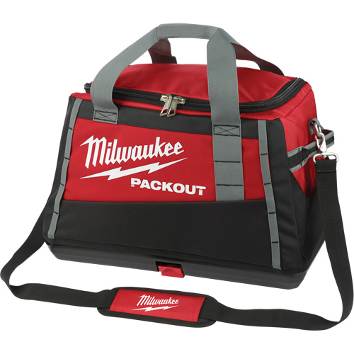 Packout™ Tool Bag, Ballistic Nylon, 8 Pockets, Black/Red