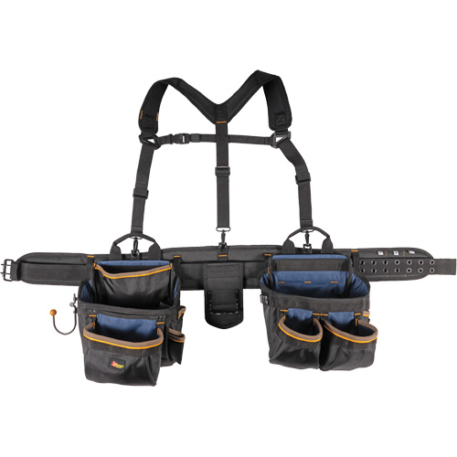 Deluxe Tool Belt, Polyester, Black