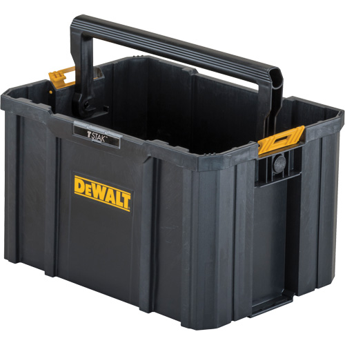 TSTAK® Open Tote, 17-1/4" x 12-1/2" x 10-3/4", Black