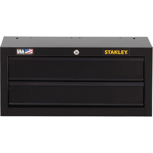 100 Series Middle Tool Chest, 26" W, 2 Drawers, Black