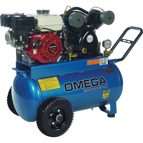 Contractor Series Air Compressors, Gas, 16.6 Gal. (20 US Gal), 125 PSI