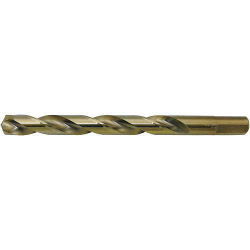 JET-KUT® GOLD Super Premium M2 Jobber Drill Bit, High Speed Steel, 13/32", 135° Point Angle