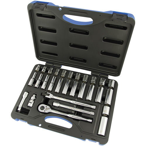SW3830M-6 Metric Socket Wrench Set, 30 Pcs, 3/8" Drive Size, Deep