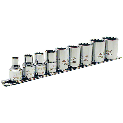 SAE Socket Set, 12 Pcs, 3/8" Drive Size