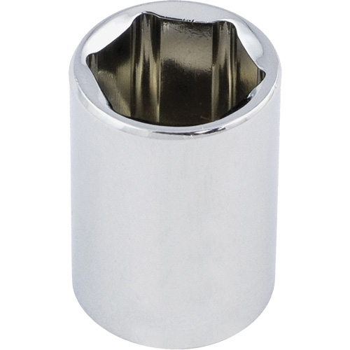 Chrome Socket, 4 mm, 1/4" Drive, 6 Points