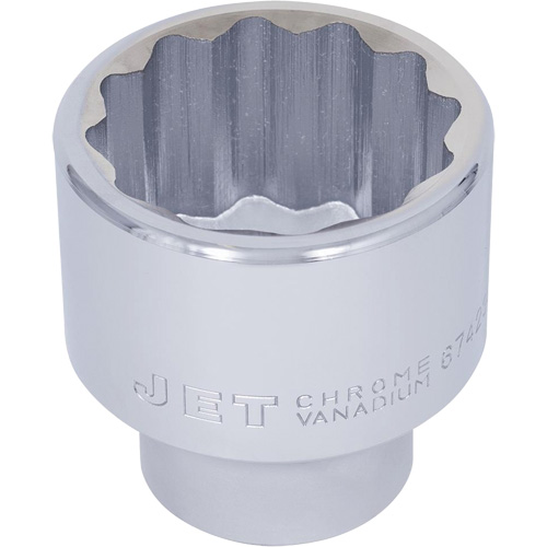 Chrome Socket, 2-3/8", 1" Drive, 12 Points