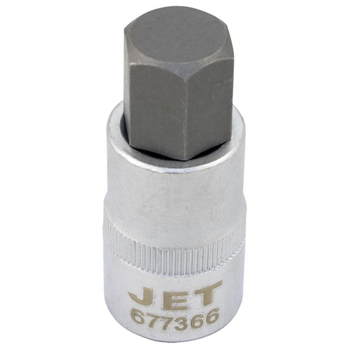 Bit Socket, Hex, 14 mm x 2" L, 1/2" Drive
