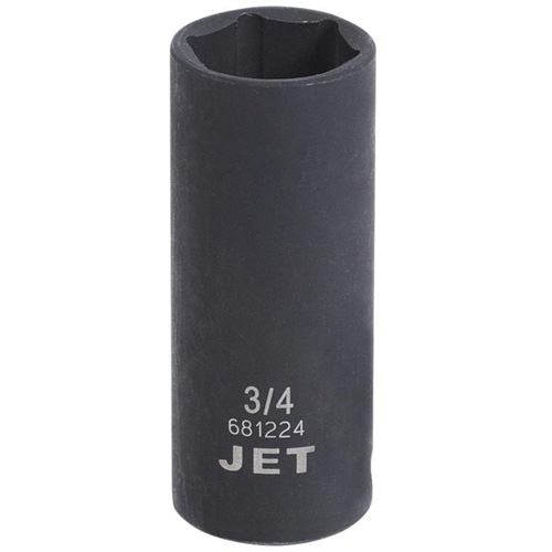 SAE Socket, Impact, 3/4", 3/8" Drive, 6 Points, Deep